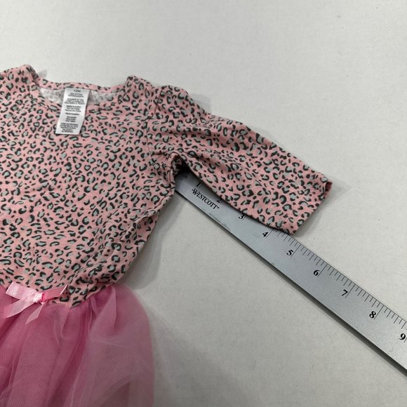 Avon Girl's Size 12 Month 2 Piece Top And Pant Set Animal Print Pink Preowned - Picture 8 of 16